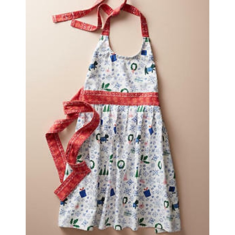 Anthropologie Apron emily Isabella jingle bells